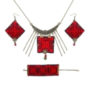 RED TEAR BALOCHI JEWELRY SET
