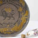 Gold lion and sun tray-Persis Collection