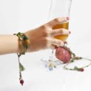 Jade stone Yalda bracelet-necklace-Persis Collection