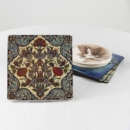 FLORAL TILE PLATE COASTERS SET