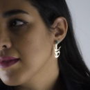18k GOLD LOVE AND TURQUOISE EARRINGS