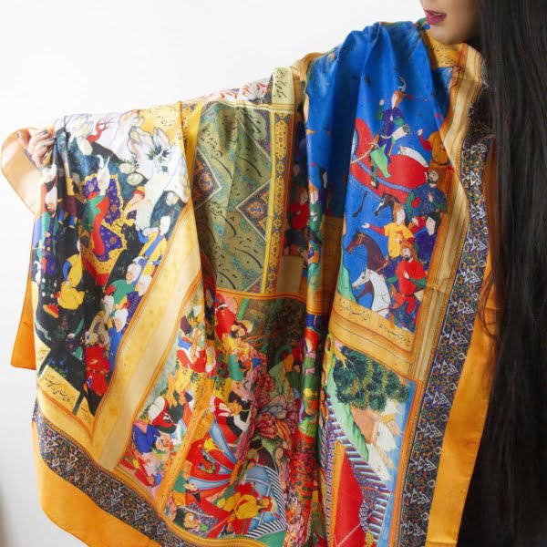 Shahnameh scarf-Persis Collection