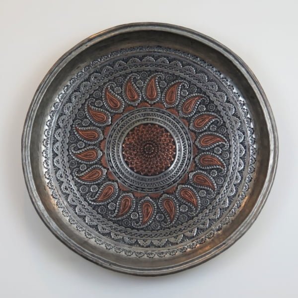 Hand Engraved Copper Tray 60cm