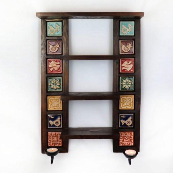 Wall Decorative Shelves & Candle Holder