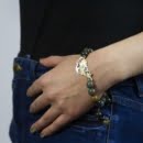 PERSIAN AGATE AND FISH BRACELET