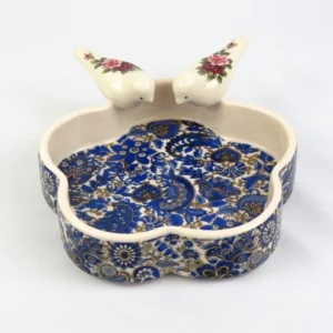 Lazuli Bird On Ceramic Bowl 20Cm