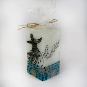 Sama Calligraphy Tile Pattern Candle 12cm