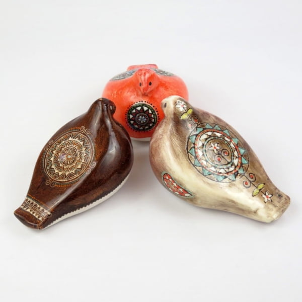 Hand Painted Ceramic Birds
