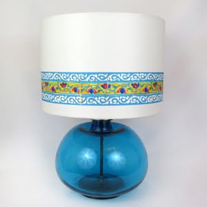 Blue Glass Table Lamp