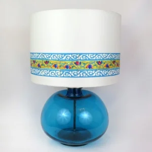 Blue Glass Table Lamp