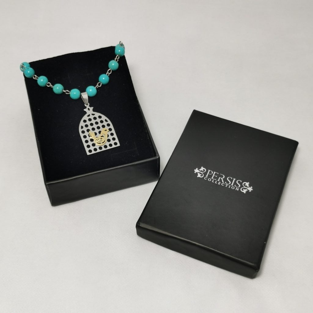 MORGHE AMIN NECKLACE Inside the box