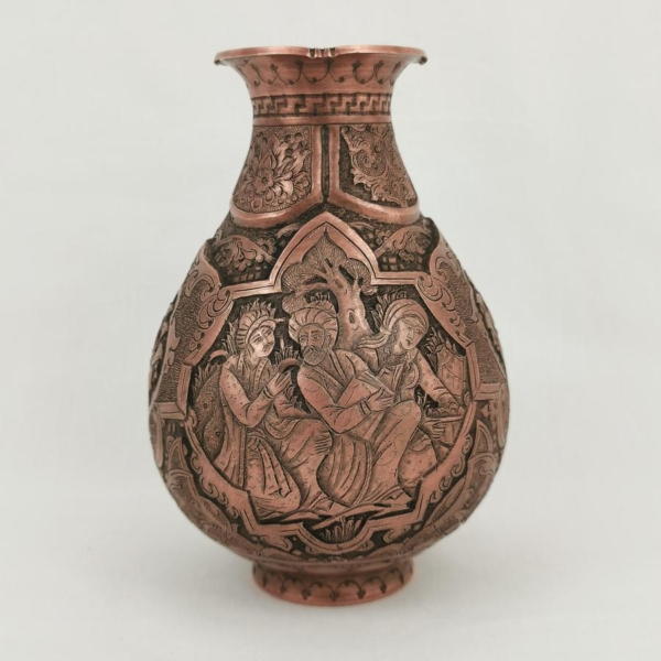 Fine Persian Metal Engraving Vase