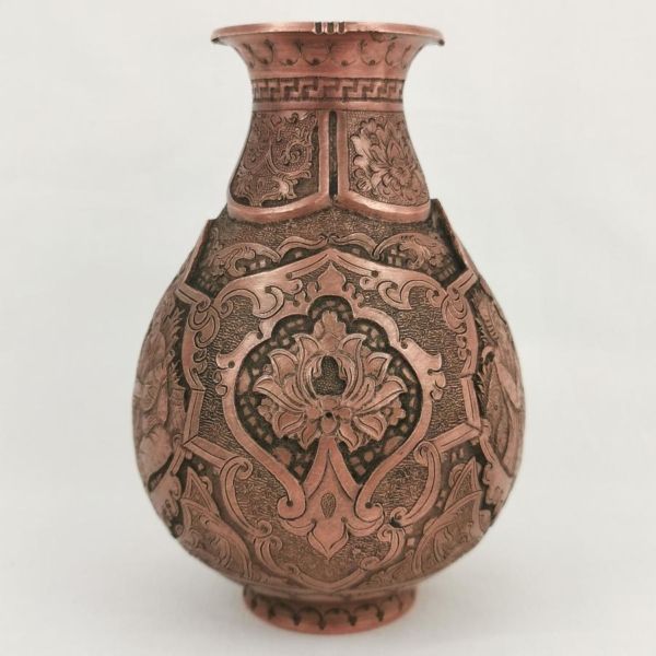 Fine Persian Metal Engraving Vase
