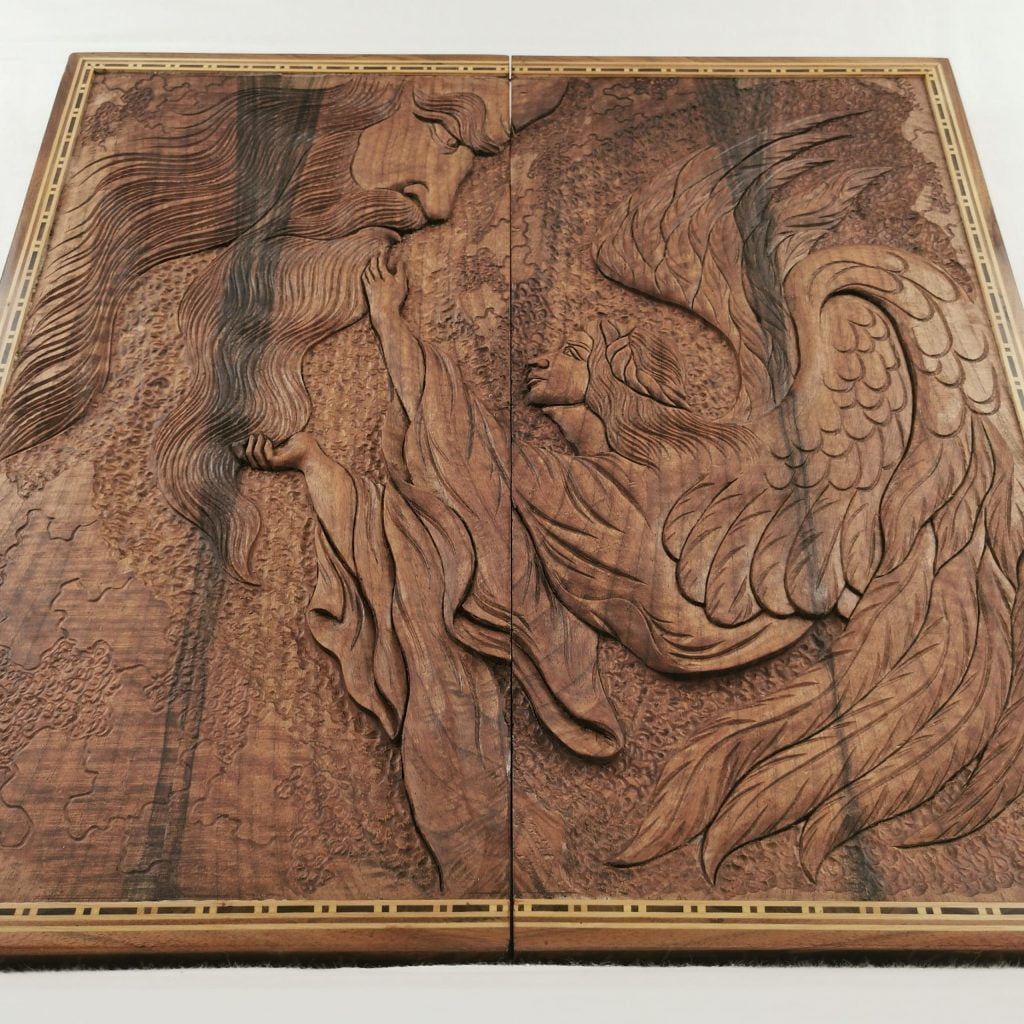 Handmade Backgammon, Persian Angel