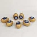 CERAMIC EVIL EYE EGG-Persis Collection