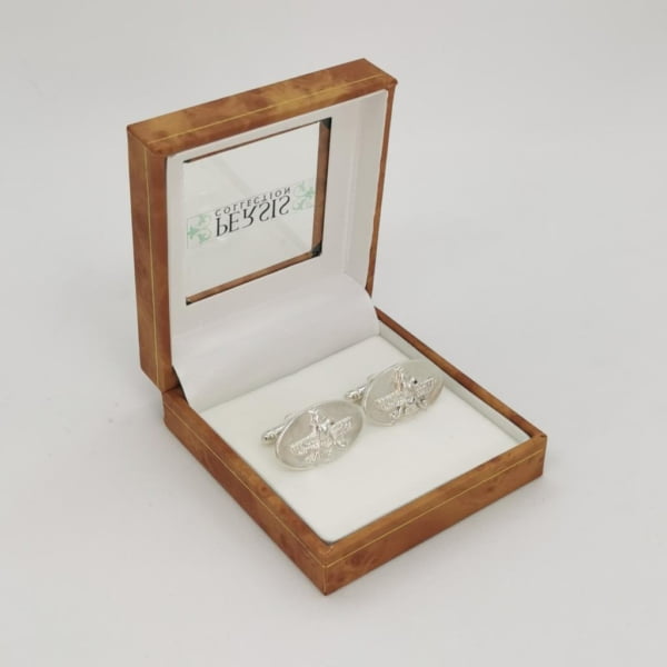 Farvahar Cufflinks, 925 Silver