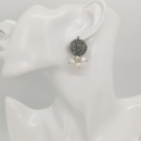 Sasanian coin earrings-Persis Collection
