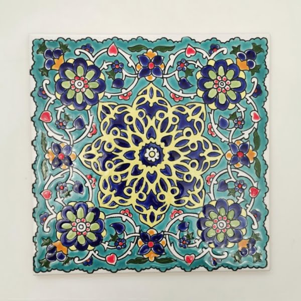 BLUE FLOWER PERSIAN TILE-Persis Collection