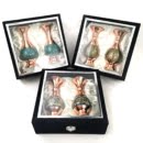 Khatam on copper vase gift set-Persis Collection