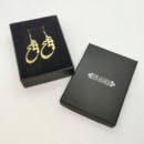 Hich calligraphy earrings-Persis Collection