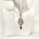PINK RUBY GHALAMZANI NECKLACE-Persis Collection