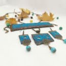 Persian blue Balochi  jewellery set-Persis Collection