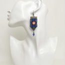 HOT BLUE BALOCHI EARRINGS-PERSIS COLLECTION