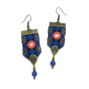 HOT BLUE BALOCHI EARRINGS-PERSIS COLLECTION
