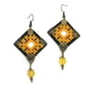 CANARY EMBROIDERY EARRINGS-PERSIS COLLECTION