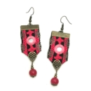 HOT PINK BALOCHI EARRINGS-PERSIS COLLECTION