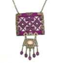 PURPLE TEARS BALOCHI NEEDLEWORK NECKLACE -PERSIS COLLECTION