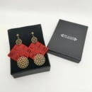 CARMINE EMBROIDERY EARRINGS -PERSIS COLLECTION