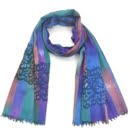 calligraphy rainbow scarf-Persis Collection
