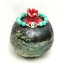 AMAZONITE EVIL EYE BRACELET-PERSIS COLLECTION