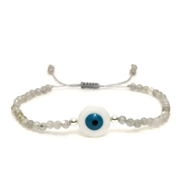 Labradorite Evil Eye Bracelet
