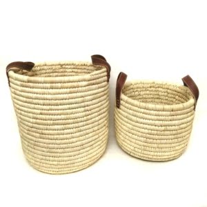 PERSIAN WOVEN STORAGE BASKET SET OF 2-PERSIS COLLECTION