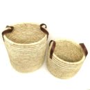 PERSIAN WOVEN STORAGE BASKET SET OF 2-PERSIS COLLECTION