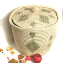 PERSIAN WOVEN LARGE STORAGE BASKET WITH LID-PERSIS COLLECTION