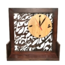 CALLIGRAPHY WALL CLOCK WITH DISPLAY SHELF-PERSIS COLLECTION