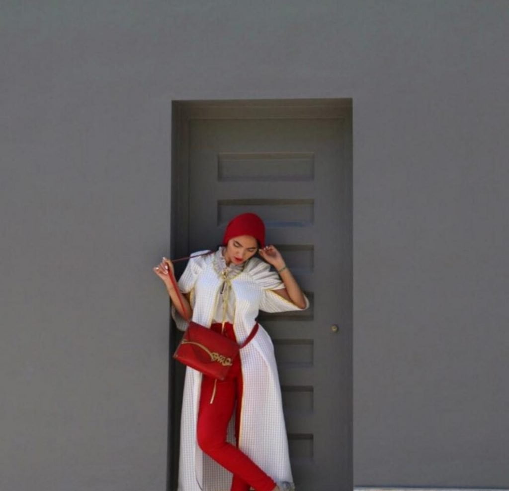 LOVE CALLIGRAPHY SHOULDER red BAG for women