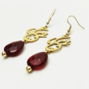 RED TEAR LOVE EARRINGS