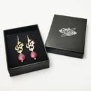 RED TEAR LOVE EARRINGS