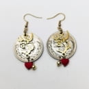 LOVE 20 RIAL PAHLAVI COIN EARRINGS