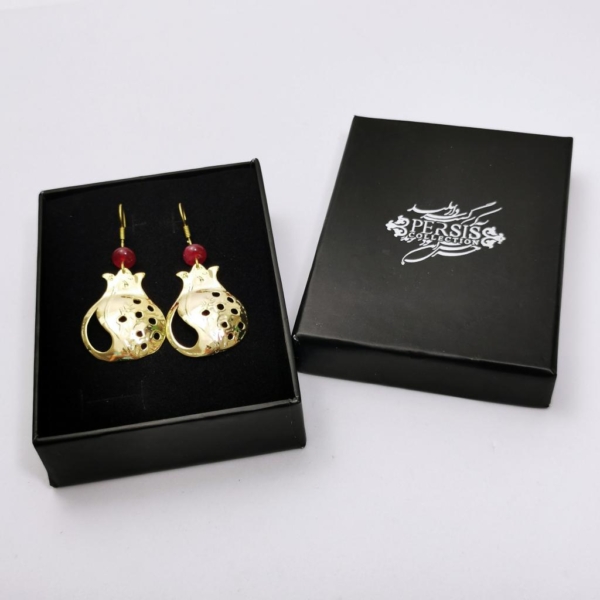 Agate Pomegranate Earrings