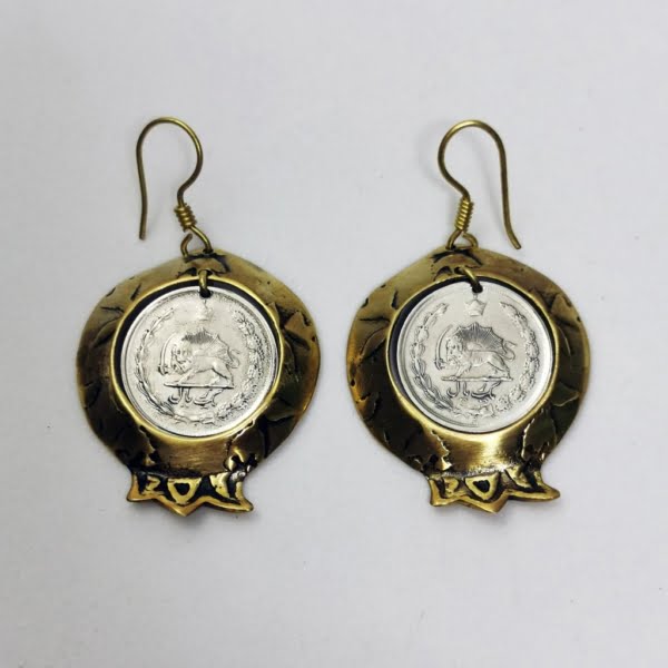 Kingdom Coin Pomegranate Earrings