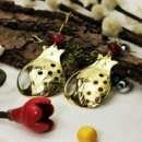 AGATE POMEGRANATE EARRINGS