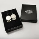 1975 5 RIAL COIN AND PEARLS EARRINGS