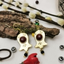TULIP POMEGRANATE EARRINGS