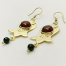 TULIP POMEGRANATE EARRINGS