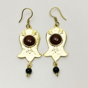 TULIP POMEGRANATE EARRINGS